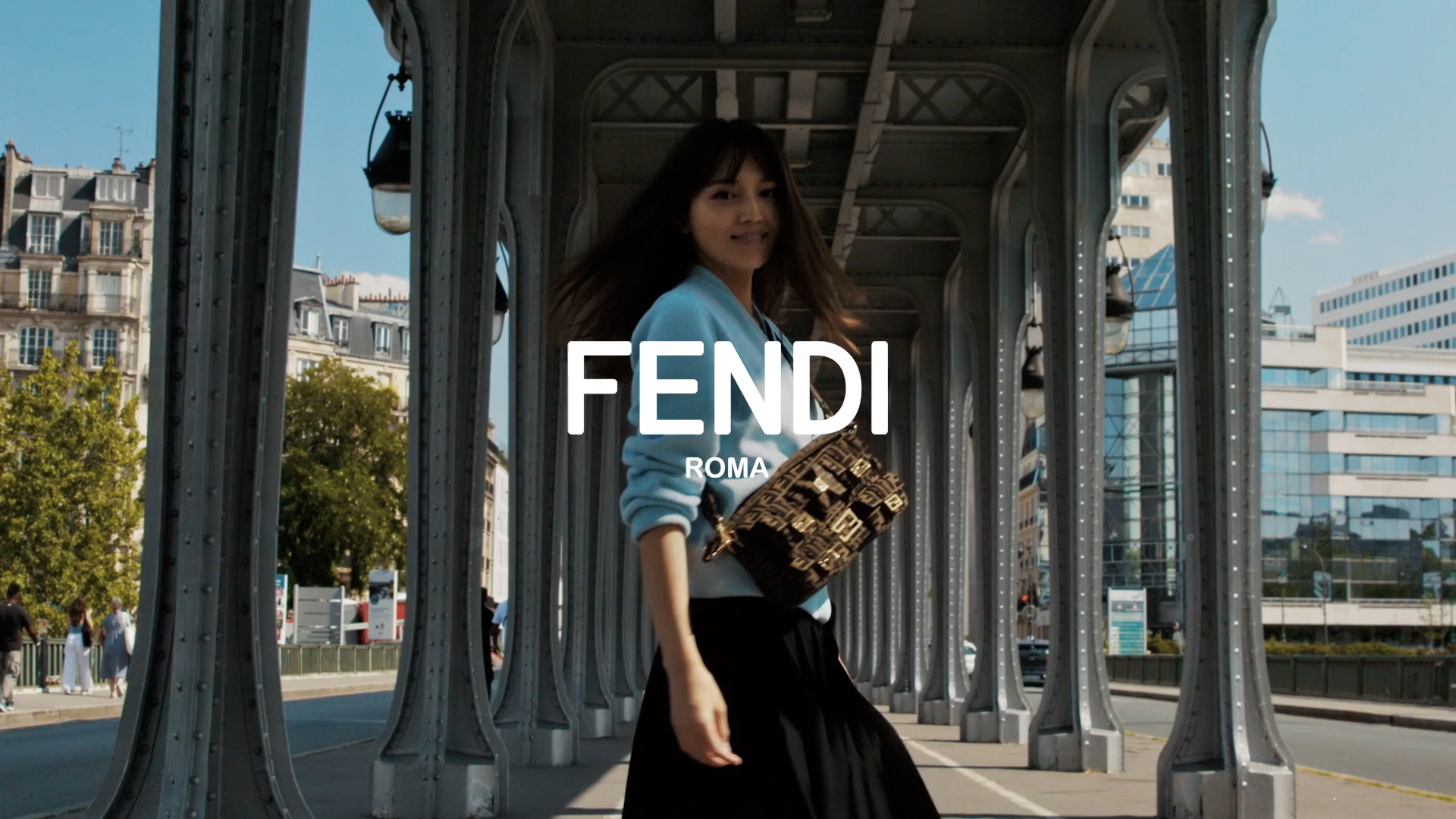 Haruna Kawaguchi a day in Paris with Fendi